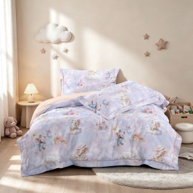 Комплект постельного белья 1,5-спальный, фланель 2463-4S